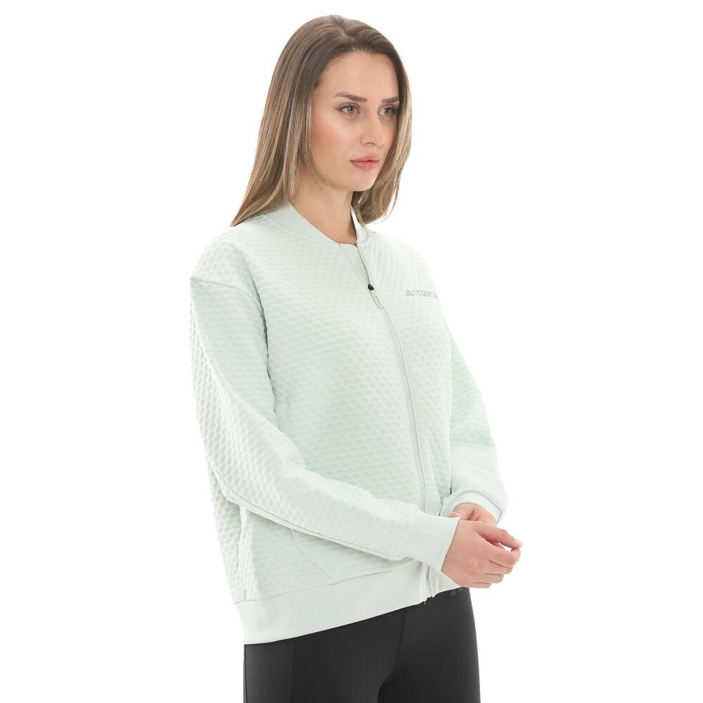 Adidas Women’s Terrex Xploric Sweater Jacket Linen Green JF9064, Size M (New) - Picture 13 of 15